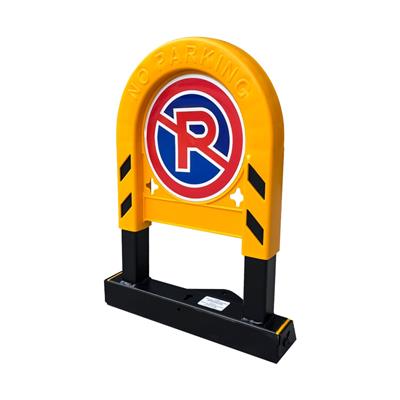 Baskılı Kilitli Otopark Bariyeri – Uyarı Mesajlı Park Koruma