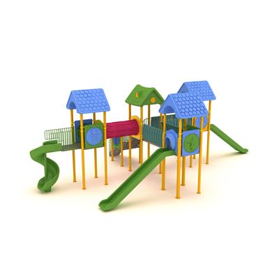 Çocuk Oyun Grubu 13x10m Beş Kuleli Dört Kaydıraklı 