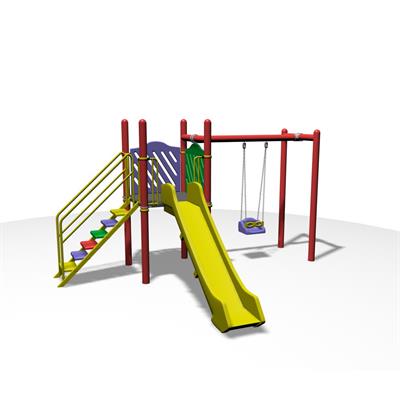 Çocuk Oyun Parkı, Tek Kaydıraklı Tek Salıncaklı Eko Model