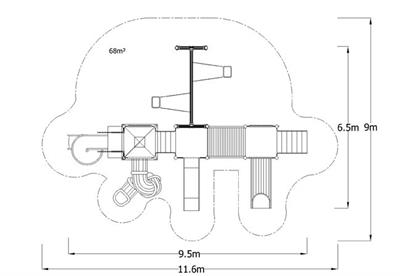 Çocuk Oyun Parkı 10x7m Klasik Seri