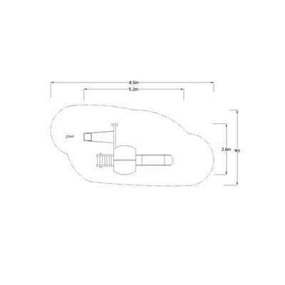Ahşap Çocuk Oyun Parkı SG09, Bir Kaydırak Tek Salıncaklı Model