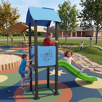 Bir Kuleli Kelebek Motifli Çocuk Oyun Parkı