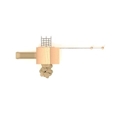 Ahşap Çocuk Parkı SG201, Ağ Tırmanmalı Model