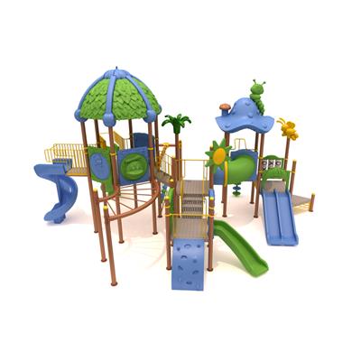 Çocuk Oyun Parkı 8.5mx11.5m, Yaprak Çatılı Model