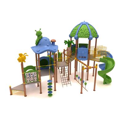 Çocuk Oyun Parkı 8.5mx11.5m, Yaprak Çatılı Model