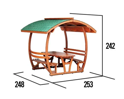 Çatılı Piknik Masası Ahşap HRC100