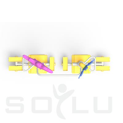 Çocuk Fitness Seti, Bel Esnetme Aleti, Havada Yürüyüş Aleti