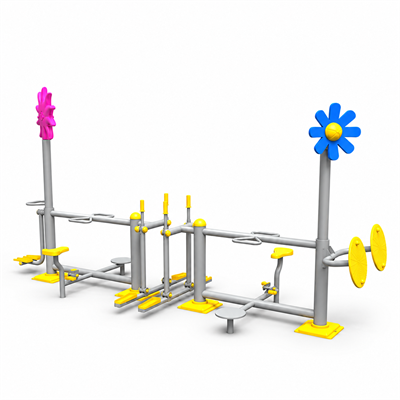 Çocuk Fitness Seti, Kol ve bilek çalıştırma, Bisiklet, Yürüyüş, Salınım, Bel esnetme, çalıştırma 