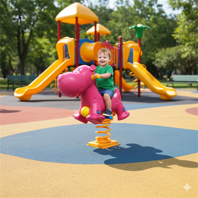 KPK-102 Dog ZipZip – Playground Spring Rider