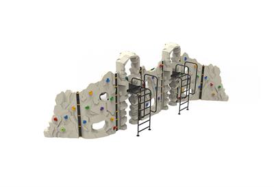 Kaya Tırmanma Duvarı KY08, 2li Kaydırak Entegreli