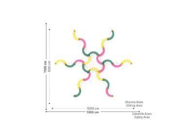 Sarmaşık Tırmanma, Çocuk Oyun Elemanı 800x1000 cm
