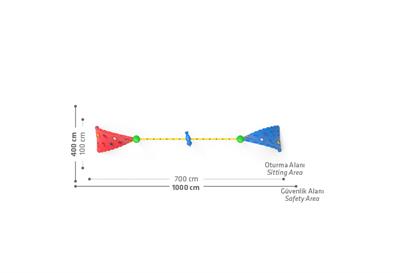Çocuk Oyun Elemanı, İp ve Burgu Tırmanma 700x100cm