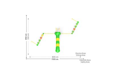 Düz Kaydırak İlaveli Silindir ve İp Tırmanma
