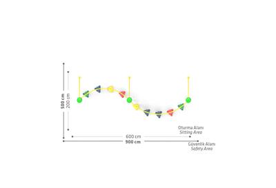 Çocuk Oyun Elemanı, Silindir Tırmanma 600 cm