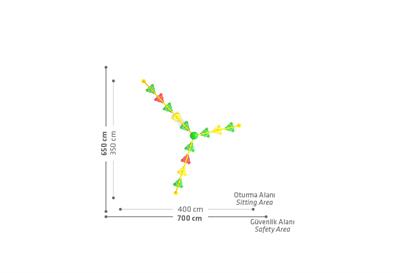 Çocuk Oyun Elemanı SLN02, Silindir Tırmanma 3 Kollu