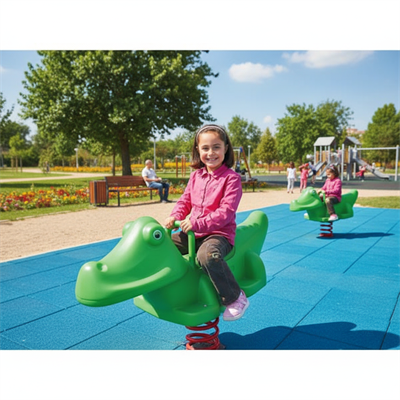 Çocuk Oyun Elemanı, Yaylı Çocuk Parkı, Timsah Zıpzıp