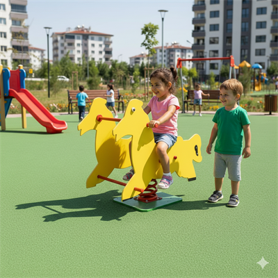 Çocuk Oyun Elemanı, Yaylı Oyuncak At Zıp Zıp