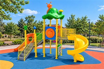 Çocuk Oyun Grubu 7x5m, Mantar Çatılı İki Kaydıraklı Model