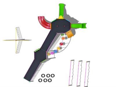 Engelsiz Çocuk Oyun Parkı 10x7m, Çoklu Aktiviteli Model