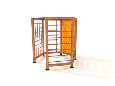 Çocuk Oyun Elemanı - Altıgen Ahşap Tırmanma Aktivitesi