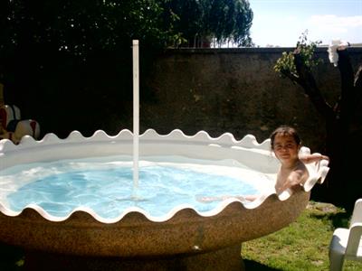 Dekoratif Süs Havuzu Fiberglass 230cm Yuvarlak