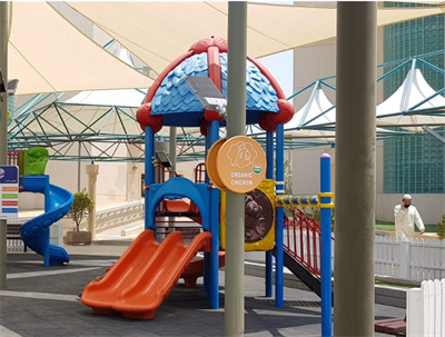 Dış Mekan Çocuk Oyun Parkı 6x5m, Altıgen Çatılı Model