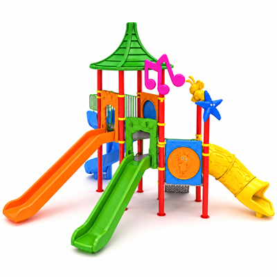 Dış Mekan Çocuk Oyun Parkı, Üç Kuleli 7.6m x7.2m