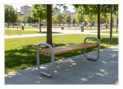 Dış Mekan Oturma Bankı, 145 cm Arkalıksız Model