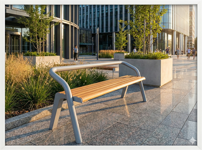 Dış Mekan Oturma Bankı Özel Tasarım