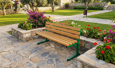 Dış Mekan Park Bankı, 145cm Profil Ayaklı Model