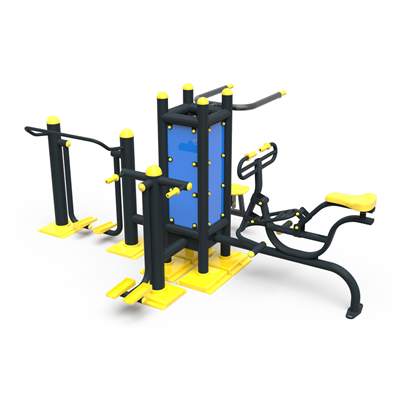 4-in-1 Fitness Station PF-11 – Outdoor Multi-User Workout Equipment