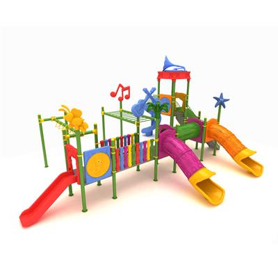 Dış Mekan Çocuk Oyun Grubu 12x8m, Gramofon Çatılı Model