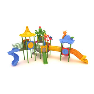 Dört Kuleli Dört Kaydıraklı Çocuk Oyun Parkı 12×9 m