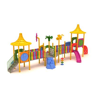 Dış Mekan Çocuk Oyun Parkı 12x5.5m, İki Köprülü Model