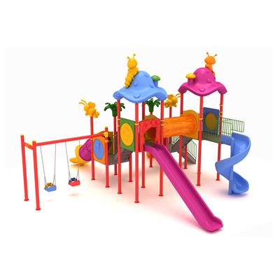 Çocuk Oyun Grubu 9x8m, Dört Kuleli Dört Kaydıraklı