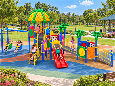 Inclusive Outdoor Playground with Dual Accessible Swings – 15 x 7 m