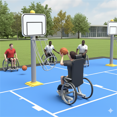 Engelli Fitness Aletleri, Engelliler İçin Spor Aletleri, Basket Potası Engelli