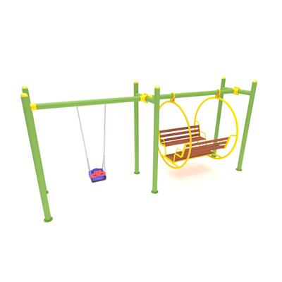 Gondol Salıncak 4 Kişilik, Tekli Salıncak İlaveli