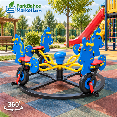 HDPE Bisikletli Dönence DNC-1003 | Çocuk Oyun Elemanı