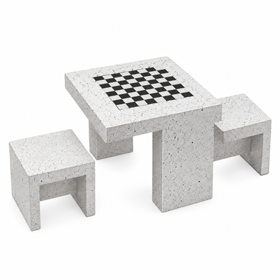 HRM-180 İki Oturaklı Beton Satranç Masası