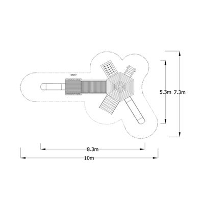 Ahşap Çocuk Parkı SG05, Tırmanma Aktiviteli Model