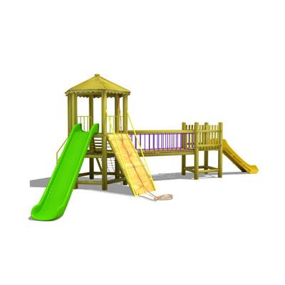 Ahşap Çocuk Parkı SG05, Tırmanma Aktiviteli Model