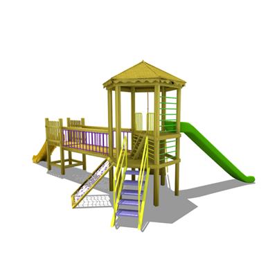 Ahşap Çocuk Parkı SG05, Tırmanma Aktiviteli Model