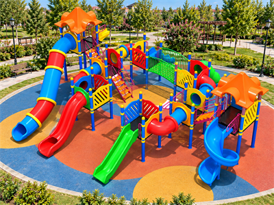 İki Kuleli Altı Kaydıraklı Çocuk Oyun Parkı