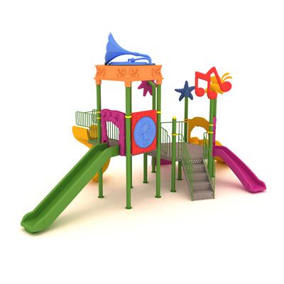 Dış Mekan Çocuk Oyun Parkı, Gramofon Çatılı 6x12m