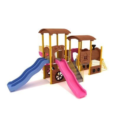 Dış Mekan Çocuk Oyun Parkı - TRN-03 Tren Temalı Modeli