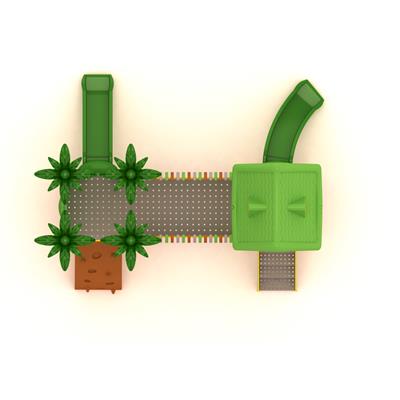 Çocuk Oyun Grubu, İki Kuleli İki Kaydıraklı Ev Çatılı