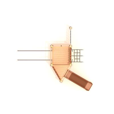 Ahşap Çocuk Oyun Parkı 4.5x4m, Kütük Seri