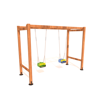 Ahşap Salıncak ASL02, Park Salıncağı 2li Model