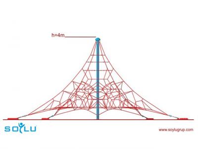 Çocuk Oyun Elemanı h4.5m 5 Ayaklı İp Tırmanma